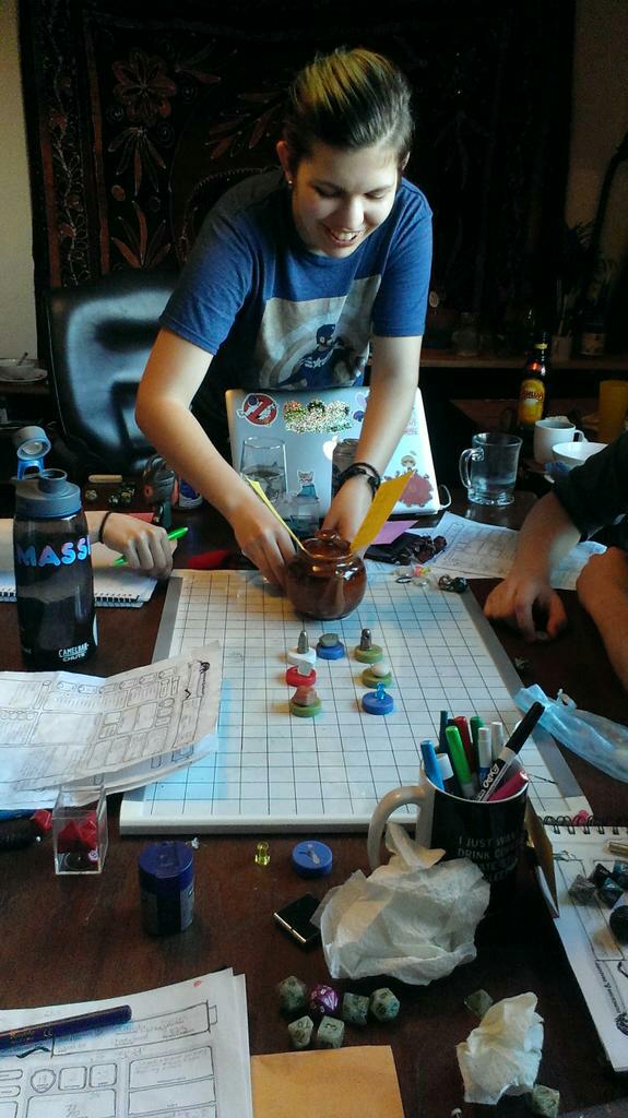 RollAgainstAC's tweet image. A good DM always has finely-crafted miniatures at the ready.

Behold, the mighty blue dragon!