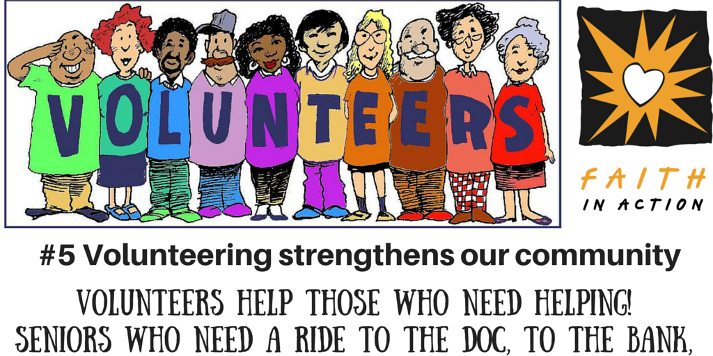 We need volunteers! If you answer our call, you not only help us but you help yourself! #5 of 10 reasons to volunteer