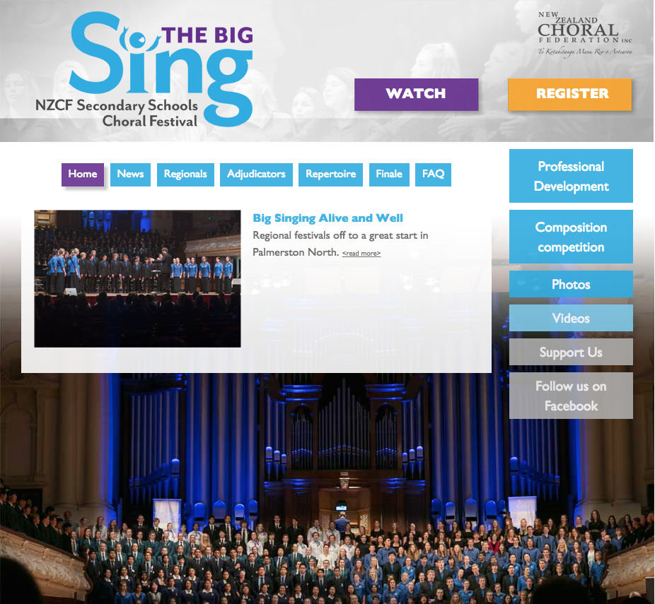 NEW WEBSITE! TBS has a new home on the web! Delete your old bookmark and get with the new! www2.nzcf.org.nz/thebigsing