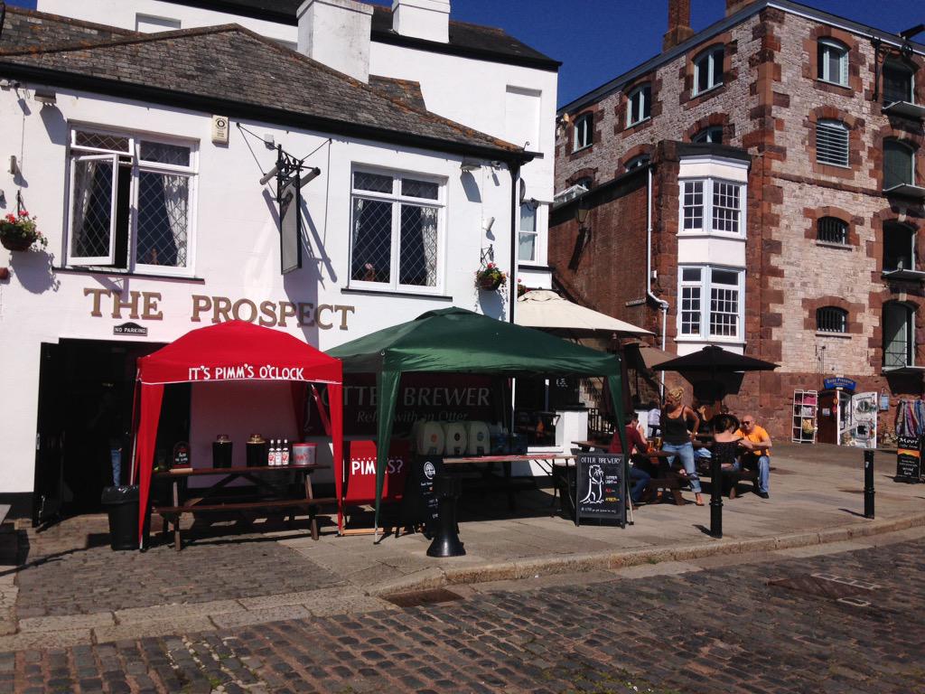 TheProspect1's tweet image. It's #PimmsOClock on @TheQuayExeter @Exetermarket #RealAle #Cider