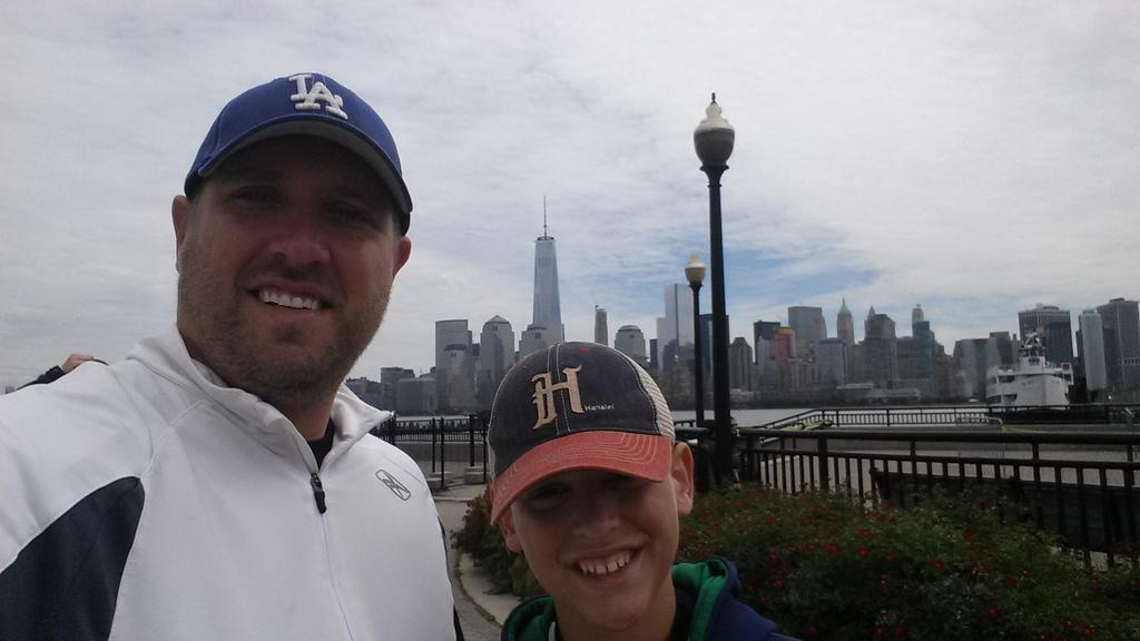 joewebb14's tweet photo. Getting ready to jump on the ferry to go to the Statue of Liberty and Ellis Island! #dragonsbaseball #fatherson #NYC http://t.co/Ij0gv8eAmL