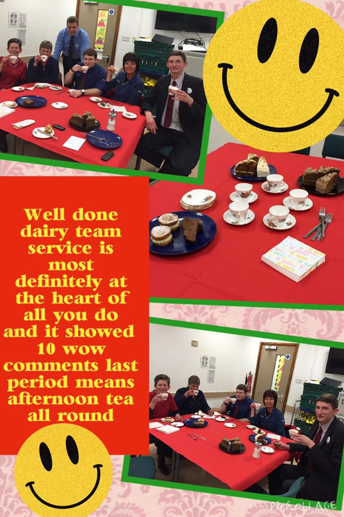 Well done dairy meat team service really does count and afternoon tea all round <a href="/mattapur/">matt puryer</a> @andycruttenden