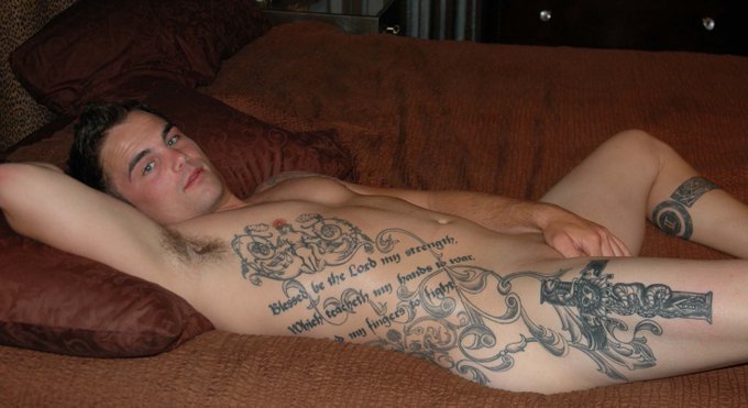 3 pic. #AnchorsAweigh Brandon, a hot sailor comes out and shows off his hot cock and sexy body > http://t