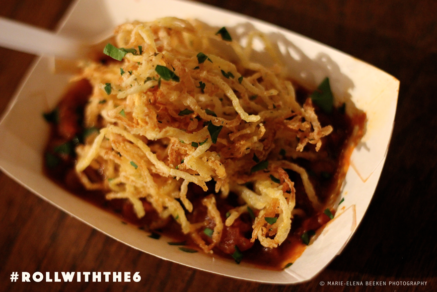 hard6food's tweet photo. #tbt Our inaugural pop-up featured crispy spaghetti squash in a Romano bean &amp; red wine bolognese sauce. #RollWithThe6 http://t.co/17VaH1bg74