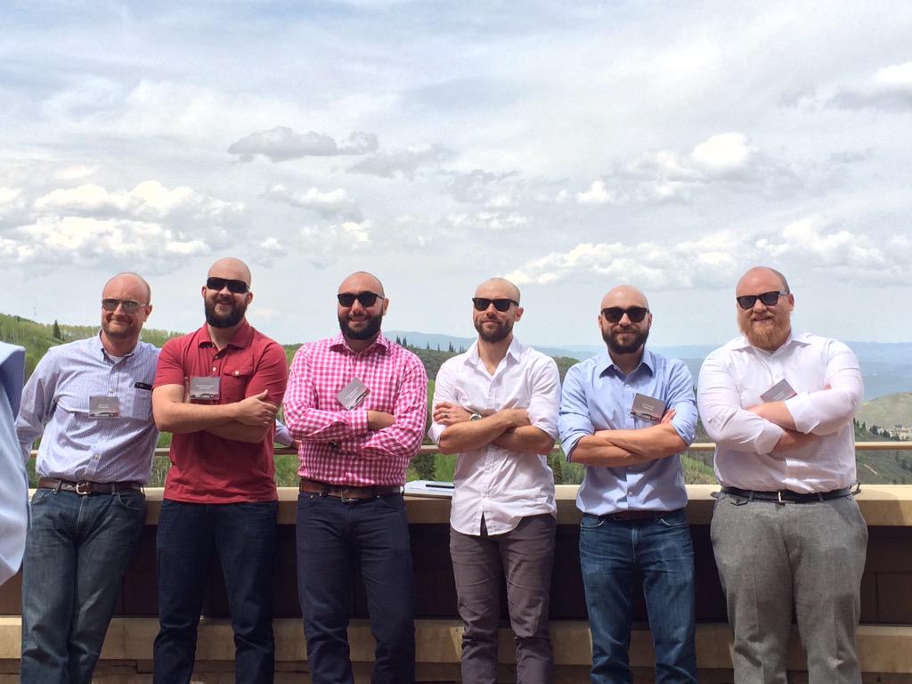 aworkinprogmess's tweet photo. The unofficial @clearlink outfit for #confluence15! Relevent: "Bald to Bad-Ass in two steps" https://t.co/ShILrdsh9w http://t.co/4u0fTArVbh