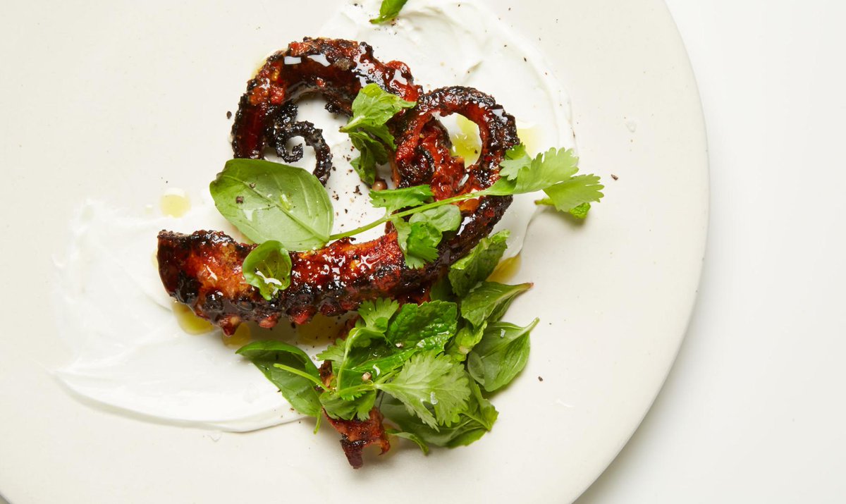bonappetit's tweet photo. Charred octopus can be as easy to make as simmering a pot of beans http://t.co/aL9mqZUXLC http://t.co/a54QZmNkWb