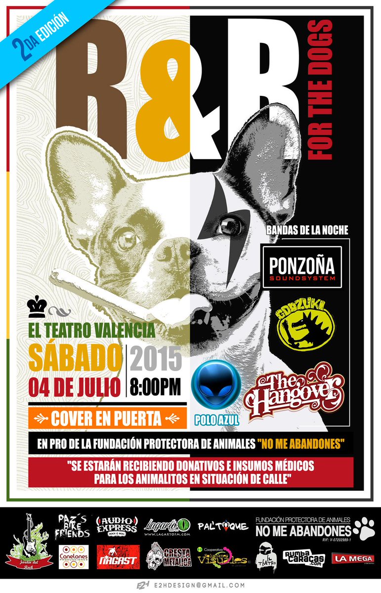 #04Jul @ElTeatroBar_VLN > “2da. Edición R&amp;B For The Dogs” <a href="/_hangovermusic_/">Della Goulbourne</a> @poloazul > bit.ly/1KHycGy