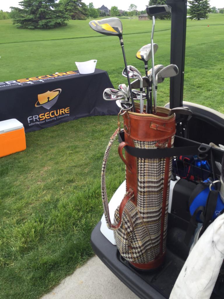 BourgoisDustin's tweet photo. Its all in the bag.  #ncigolf2015 http://t.co/9DBRE1YjYE