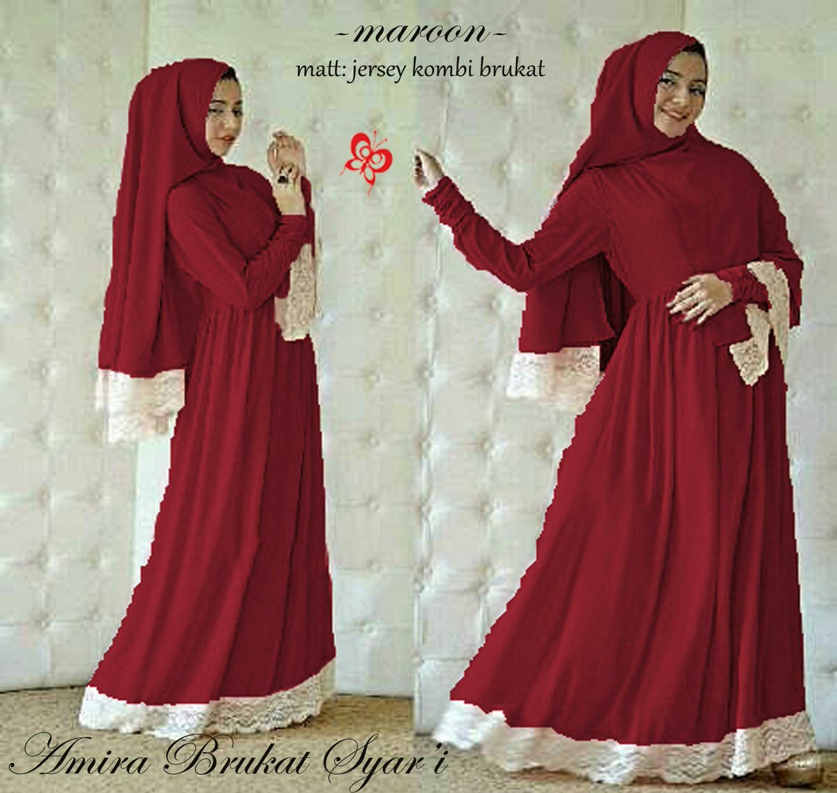 ratu_reseller03's tweet photo. amira brukat syar'i 
bahan jersey+brukat
(maxi+hijab)
LD 104cm, p 133cm  http://t.co/U8hdRLQZQh @ohcumiklan #bandung http://t.co/Zb3tEMhAHf