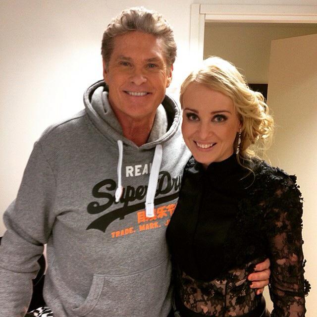 noorakarma's tweet image. 2nite pure magic with @DavidHasselhoff &amp;amp;my crossbow.Lucky I didn't accidentally hit "the little Hoff". #subtv @21:00