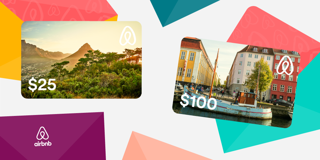 Airbnb on X: A present-giving game-changer. Introducing Airbnb gift cards:  share the gift of travel.   / X