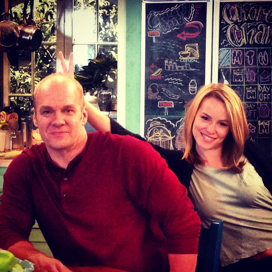 #TBT <a href="/bridgitmendler/">Bridgit Mendler</a> with a selfless attempt to make it look like I have more hair #GoodLuckCharlie #BobDuncanSquad