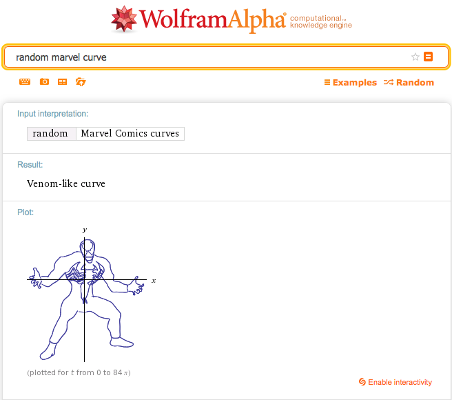 WolframFunFacts's tweet photo. Test your Marvel knowledge! How many of the random curves do you recognize? #ThursdayCurve
http://t.co/VoKCoj6xiX http://t.co/KnSypee97Z