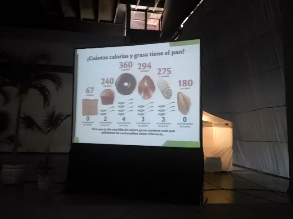 SolacheGustavo's tweet photo. XVI Megacumbre. Calorías en el pan. @DrnarvaezCarlos @drhectorsalazar @Alba_Cardio @yannikeleazar http://t.co/4llLJyG3mL