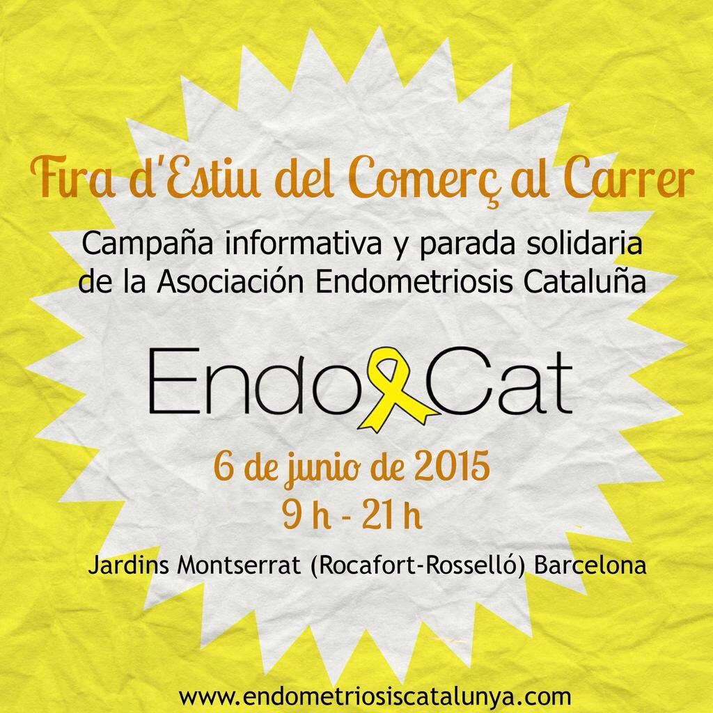 EndoCatalunya's tweet photo. @bcncitylife preparats per la Fira d'estiu del comerç al carrer! #Endometriosis http://t.co/MyZm7SbQue