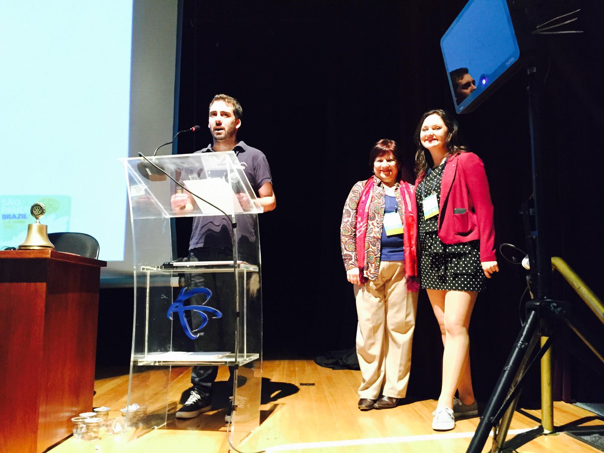 Rotary's tweet photo. .@Rotaract and Rotary members from Uruguay,  Argentina and England discuss the value of mentorship. #ricon15 http://t.co/mULV29T6iR