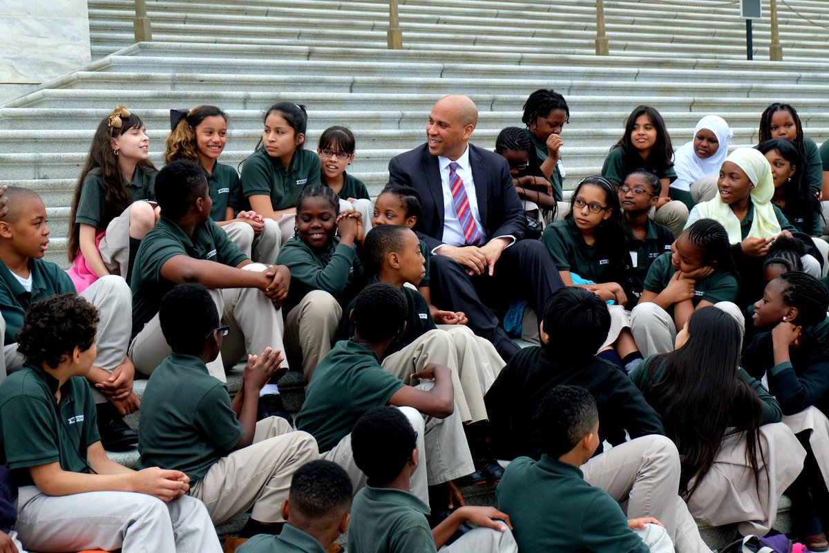 CoryBooker's tweet photo. These North Star Academy Charter School 5th graders quizzed ME on Senate procedure—good thing I studied up earlier! http://t.co/KEulzCqJqi