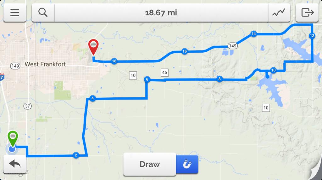 JohnAnthonymdm7's tweet photo. Today was definitely a a challenge. A good 18.67 mile bike ride to the new lake. Our 3rd ride this week. (31.74) http://t.co/hRllTX3HWm