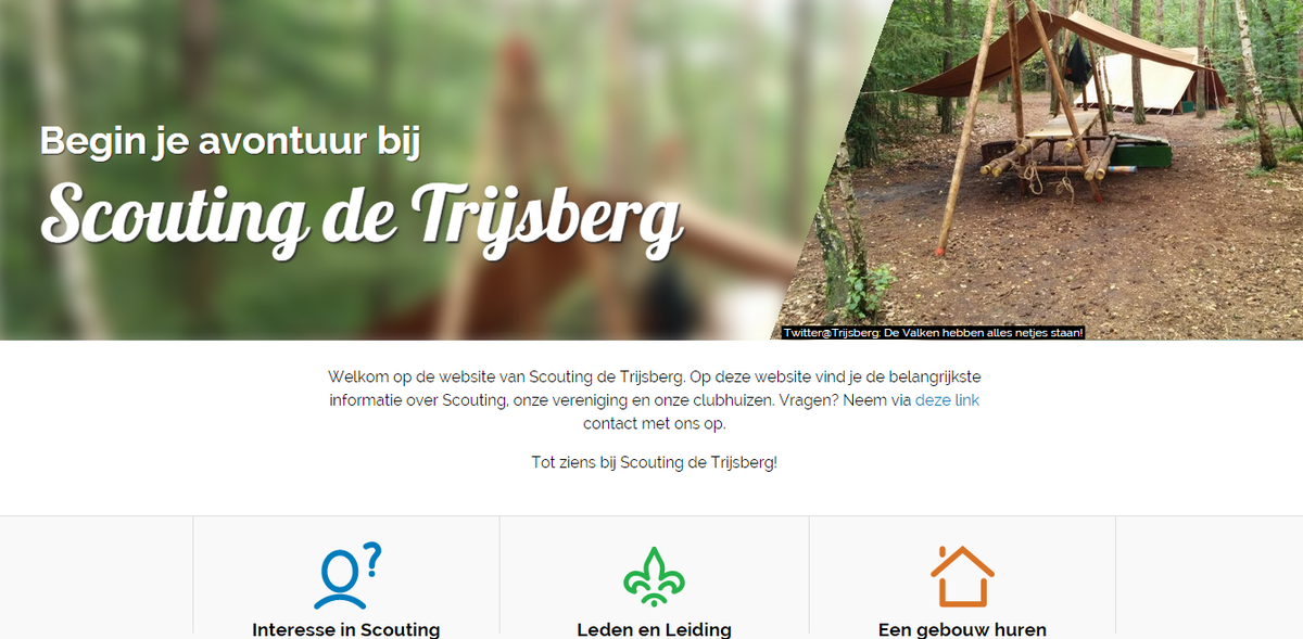 Het heeft even geduurd, maar onze vernieuwde site is nu dan eindelijk in de lucht.#Scouting #Trijsberg