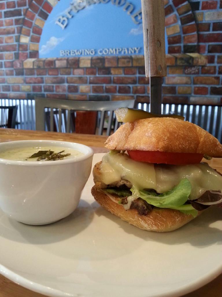 Today's amazing special is a Cilantro Pesto Chicken Sammie, ooh it's good!