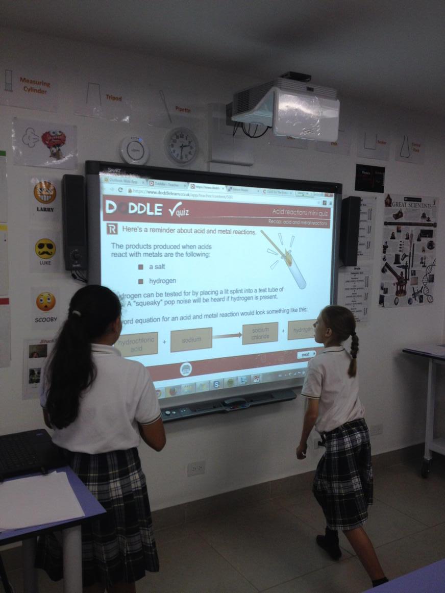 Key Stage 3 pupils playing with our new E-Learning tool #doddle #boardworks. Revision never seemed so fun!