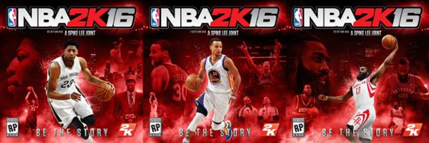 NBA 2k16 covers