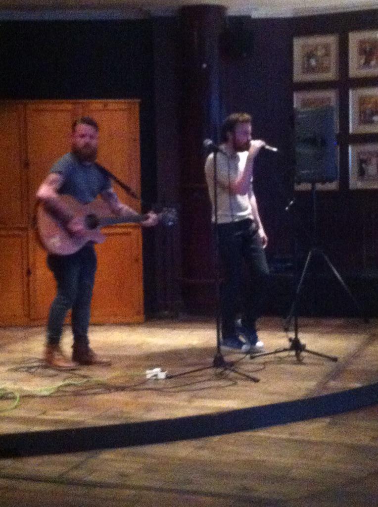 thepartickbc's tweet photo. @mickhargan  @IrvineAcoustic @PanicAnchor #allaboutdabass #beard #singer #westendfestival20 http://t.co/ZKZexTuzUY
