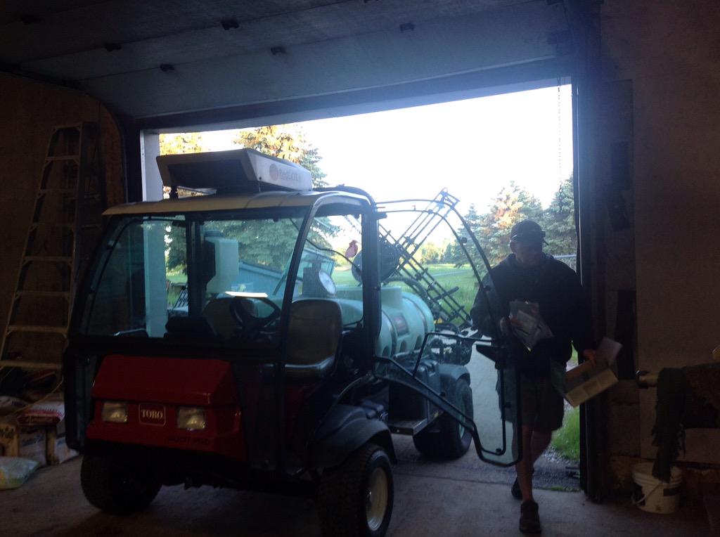 Thanks to our friends from Turfcare providing me with that new toy!