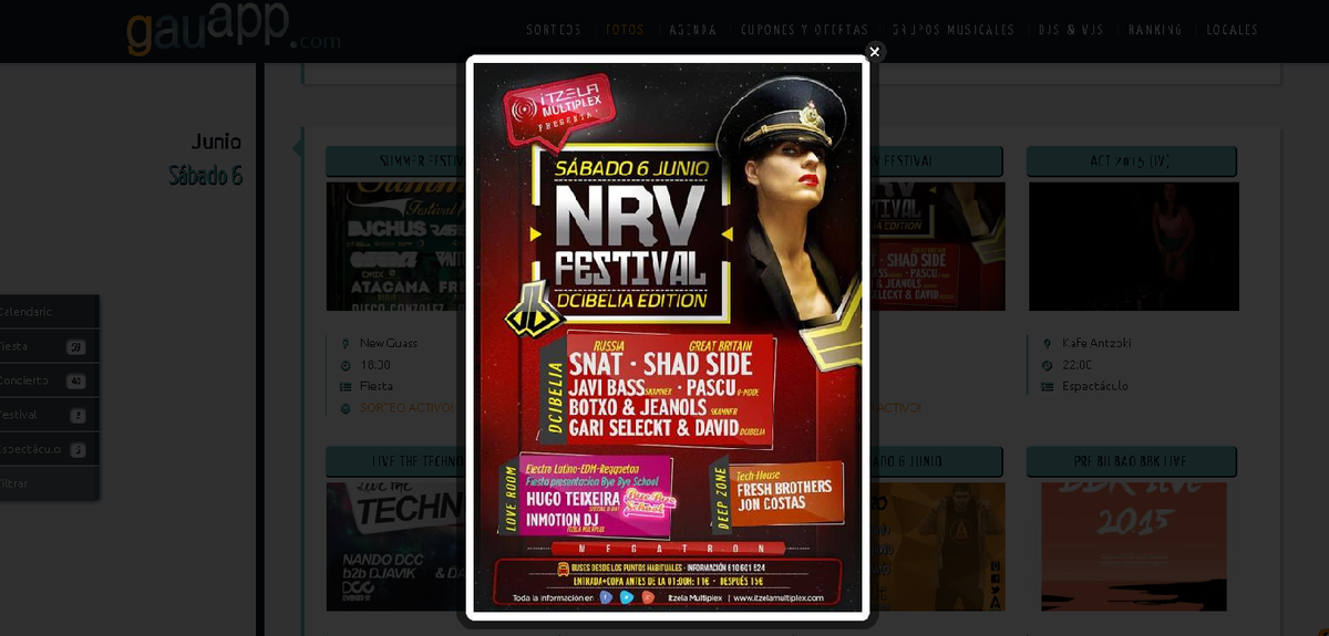 gauapp's tweet photo. Sorteamos 3 entradas para el #NRVFestival de @ItzelaMultiplex en http://t.co/SPk28bdWyI! Con SNAT SHAD SIDE y muchos+ http://t.co/bAlKexEwi1