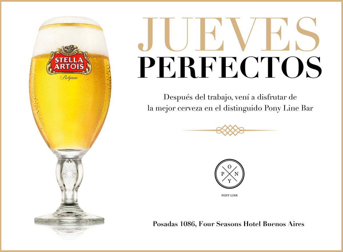 GrupoMassAr's tweet photo. ¡Hoy #JuevesPerfectos en @PonyLineBar, vení a disfrutar de la mejor cerveza @StellaArtois! http://t.co/pkzPjnwSVQ