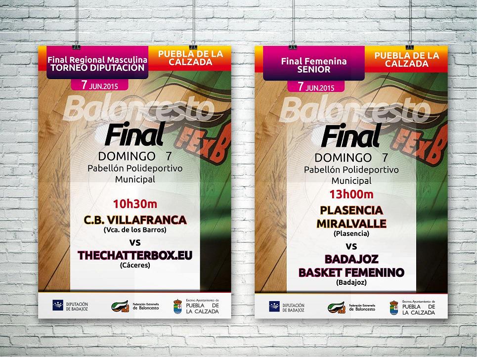 BasketZonaNorte's tweet photo. Finales masculina y femenina del Trofeo Diputación de Extremadura 2015/2016 | El domingo en Puebla de la Calzada. http://t.co/BBwAundC22