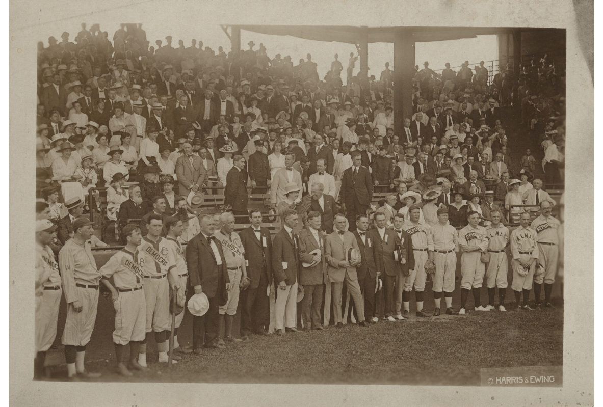 CongBaseball's tweet photo. #TBT - 1917 Congressional Baseball game! 1st pitch of 2015 game is just a week away! #CapitolHill @rollcall #cbg2015 http://t.co/GBodihZqyn