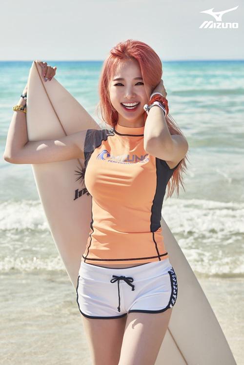 EXID_Solji's tweet photo. #EXID #SOLJI for Mizuno Sports Korea http://t.co/jR19nLuBHi