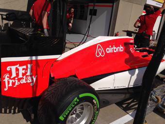 GChicherit's tweet photo. Great to see that @Airbnb, a sponsor of mine from the #LongestJump last year, is supporting @ManorF1Team in Canada!👍 http://t.co/xoJE51ebCQ