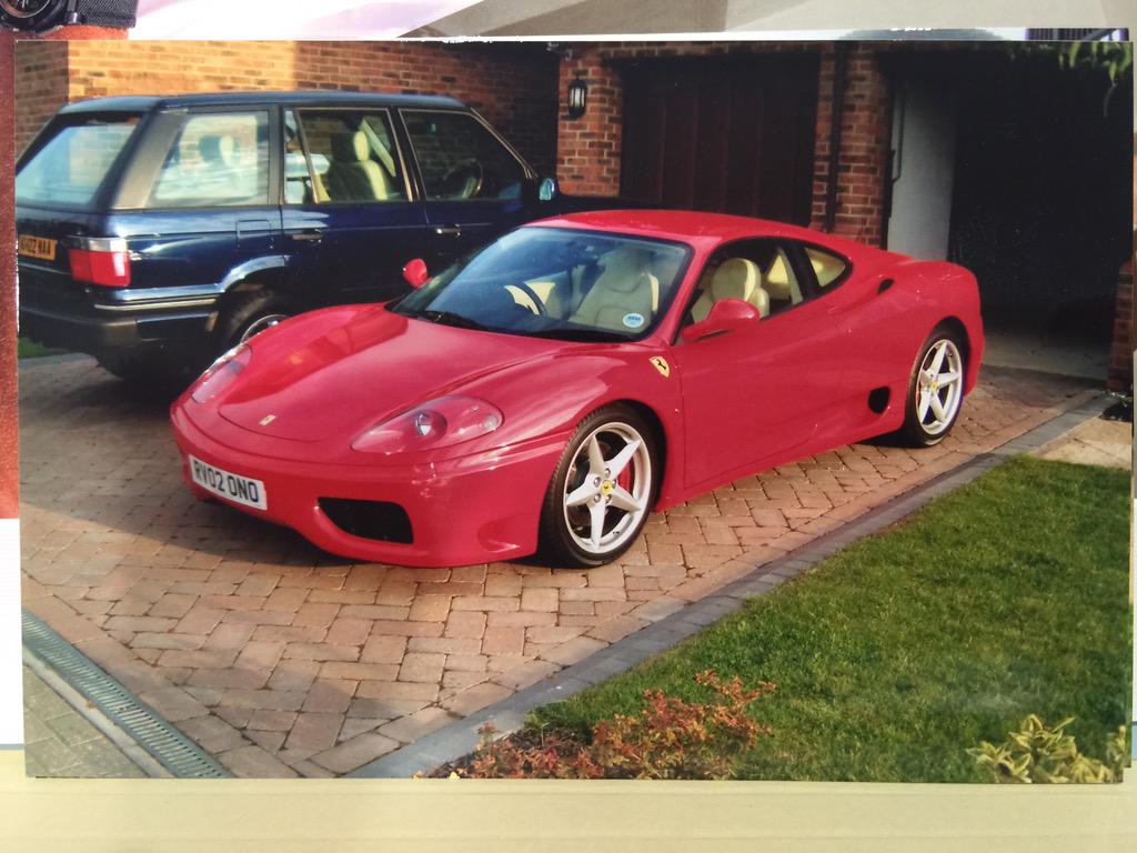 IanJamesPoulter's tweet photo. It's #Comp365 time. What model was my 1st @Ferrari. Winners will receive signed @Titleist visors. RT to enter http://t.co/XdyRrPYijO