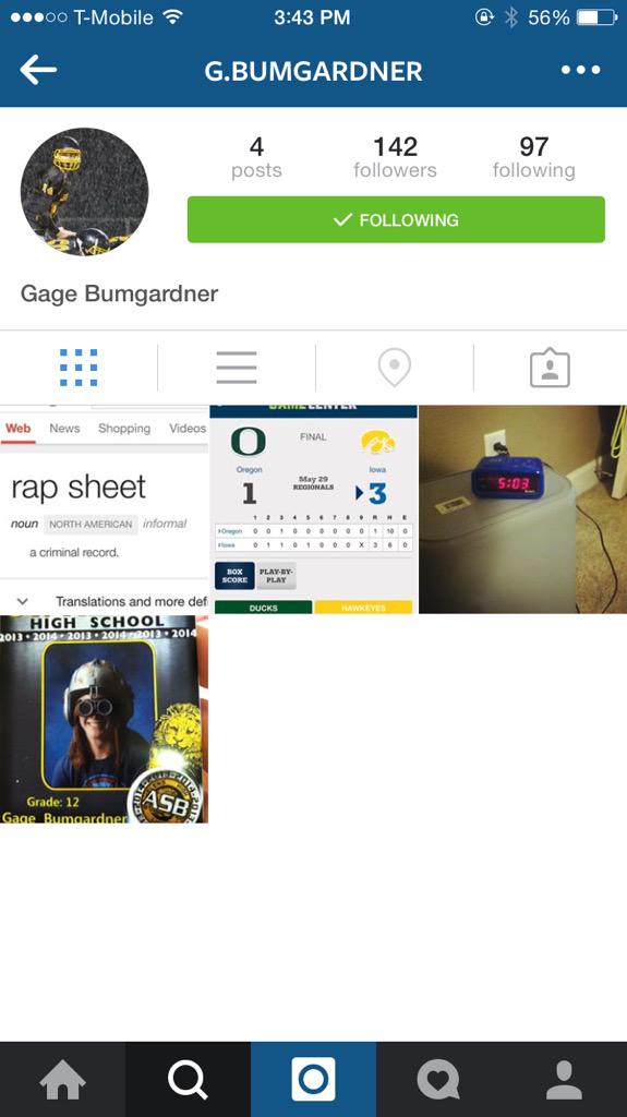 Michael_Enyart's tweet image. Fav if you think Gage needs to freakin&apos; step up his Instagram game. #weakaf