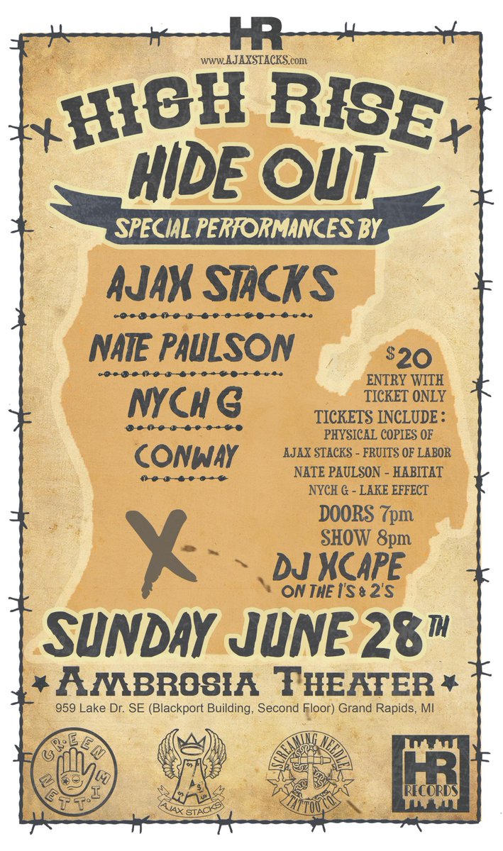 GreenMittenKrew's tweet photo. Hey Grand Rapids! Intimate showcase with our own @AjaxStacks @NatePfromGV @Chronych2000 . Only limited tickets sold! http://t.co/bnrZ6DIye8