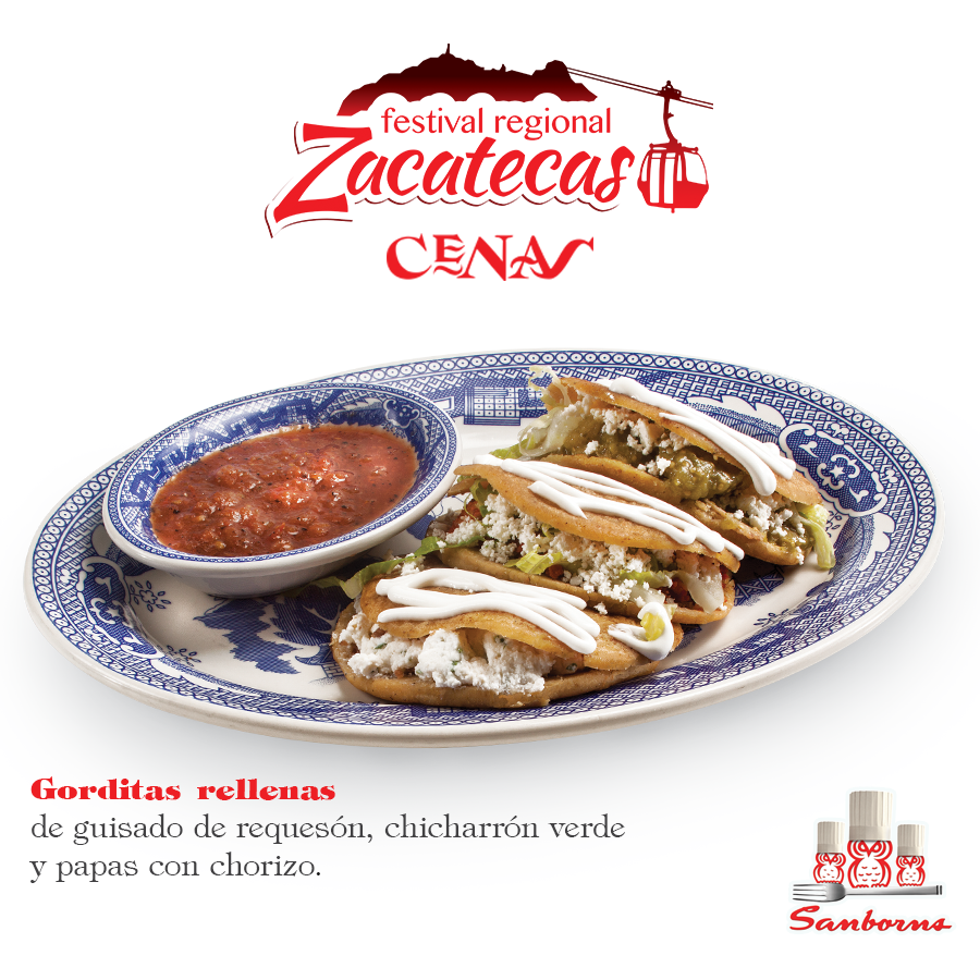 solosanborns's tweet photo. El #FestivalRegionalZacatecas tiene ricas opciones para cenar, como las Gorditas Rellenas. ¡Te esperamos! http://t.co/6uqY9VQ6rL
