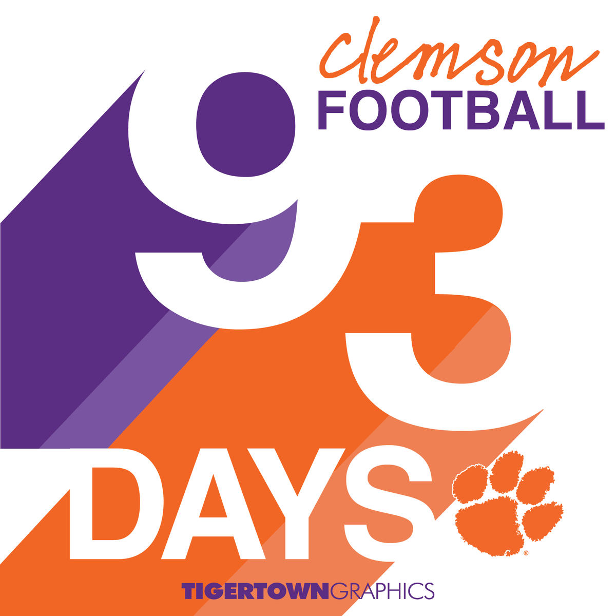 TTGrafx's tweet photo. 93 days until the good guys in Orange pour down #TheHill again! #CountdownToKickoff #GoodGuysWearOrange #Clemson http://t.co/NXlFUZqHmc