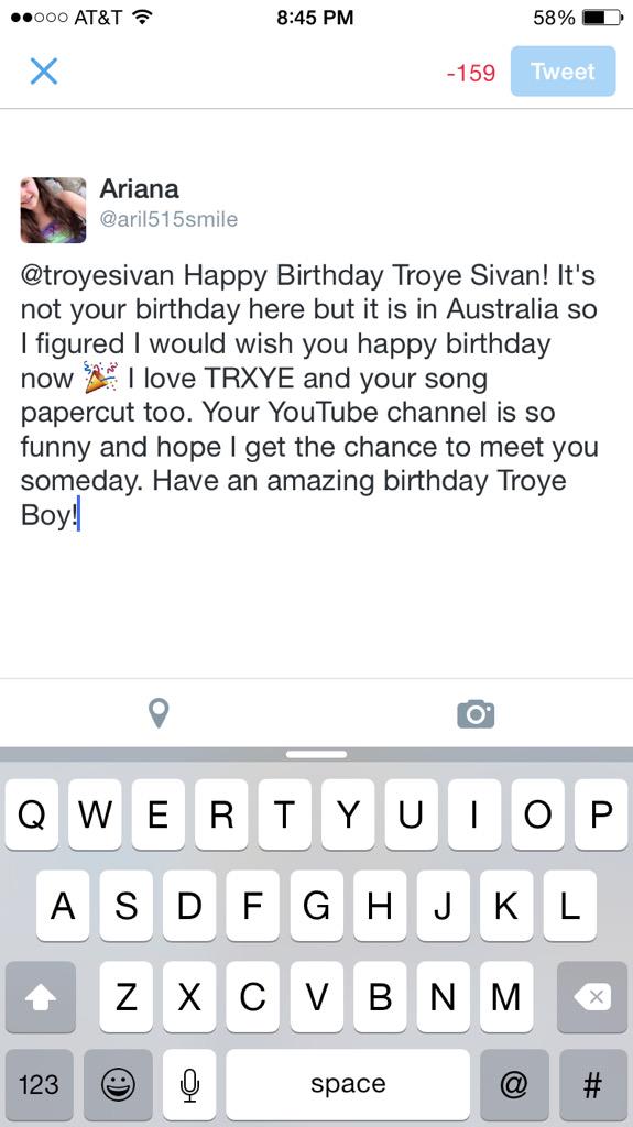  HAPPY BIRTHDAY TROYE SIVAN   