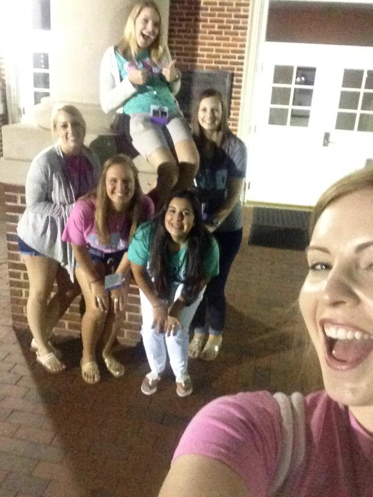 maggiep413's tweet image. Climbing the column is our talent!  @SAOConvention15 #saoconvention2015 #omicronchapter