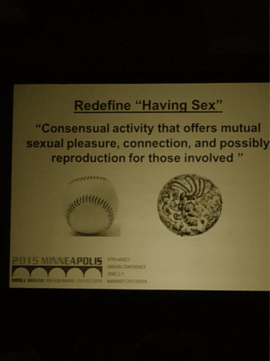 SkyHillMN's tweet photo. Exactly! #aasect15 http://t.co/cxXdSXLzf8