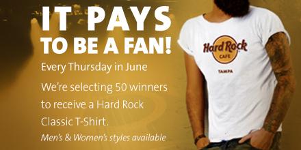 Round 2: The first 50 people that retweet this post will win a Hard Rock Classic Tee #ShowUsYourClassic #TBAMF