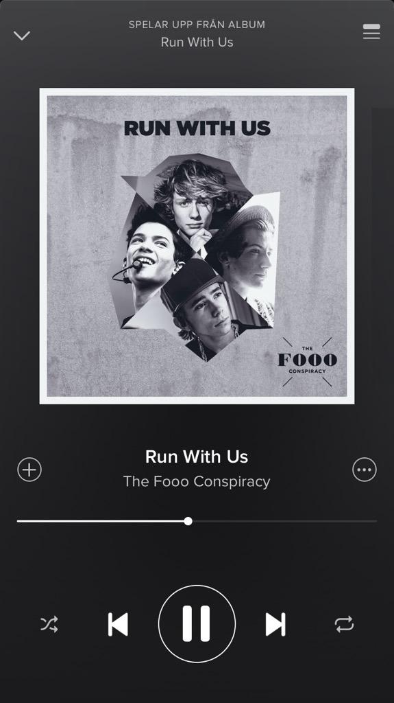SvenssoAmanda's tweet photo. I can't stop listen!! 🎉🎉😍 
#FoooRunWithUs 
@OllyMolander @OmarRudberg @oscarenestad @FelixSandman @thefooomusic http://t.co/WbUje2KH3L
