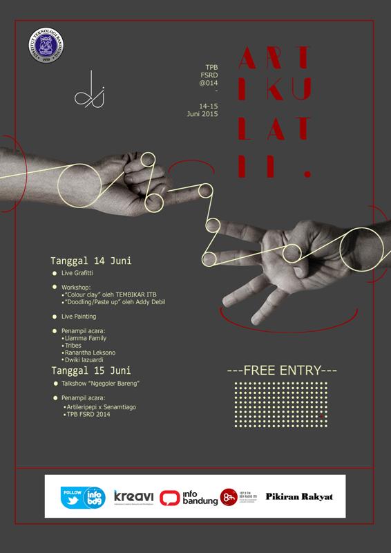 ARTIKULATII, pameran akhir TPB FSRD ITB 2014, 14-15 Juni 2015, di Aula Timur ITB