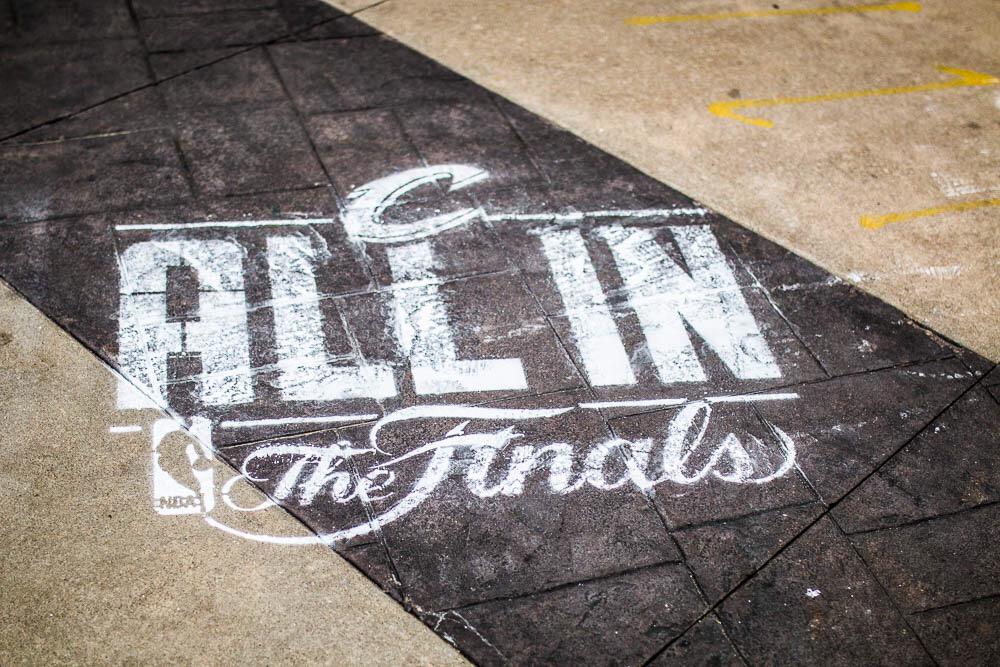 FrancisAngelone's tweet photo. #ALLIN #cleveland #ThisisCLE #TheFinals http://t.co/Ye0h4lZSHK