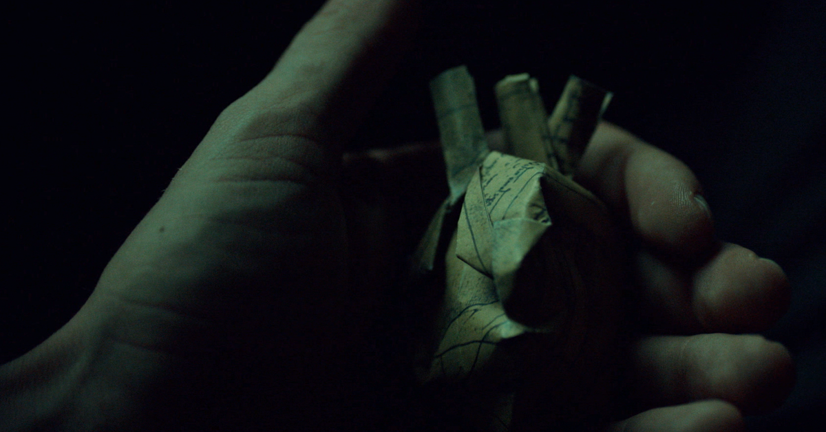 The anatomical origami heart made in the tv show Hannibal. origami