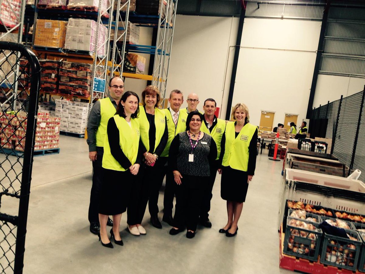DeidreWillmott's tweet photo. Just at .@FoodbankWA to support their great work.  .@CCI_WA proud of our Charity of the Year http://t.co/QFb6eU6An8