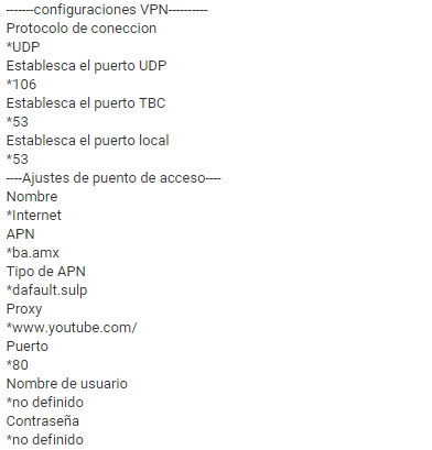 JholCS's tweet photo. Configuraciones para #InternetGratisTelcel con la aplicación de #DroidVPN http://t.co/T7KLNrNY5o