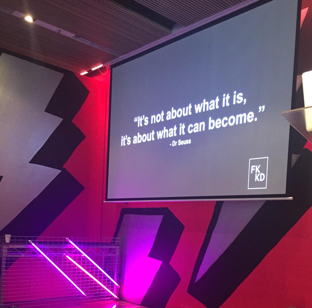 katedinon's tweet photo. What is creativity? According to @fkillackey the answer lies with Dr Seuss #CHxVividIdeas http://t.co/UqzwzI0kEU